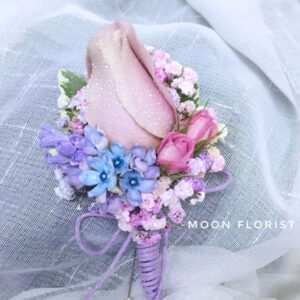 結婚花球, 襟花, Moon Florist -鮮花花球05