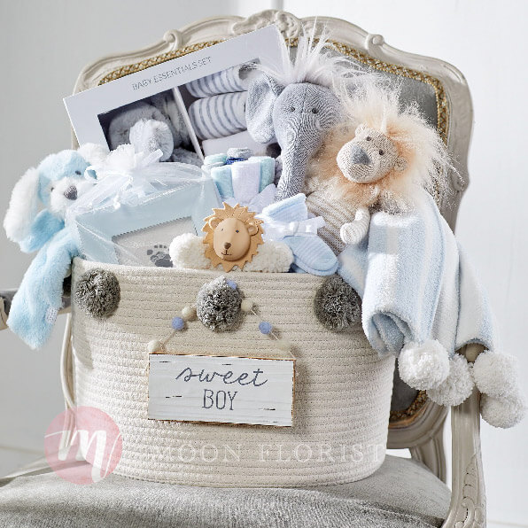 BB禮物籃, 初生嬰兒禮物, Moon Florist - BB gift02