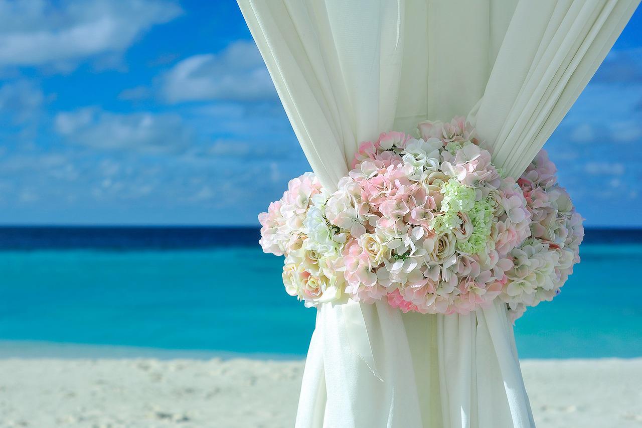 婚禮場地佈置, 婚宴場地佈置, Moon Florist -beach wedding