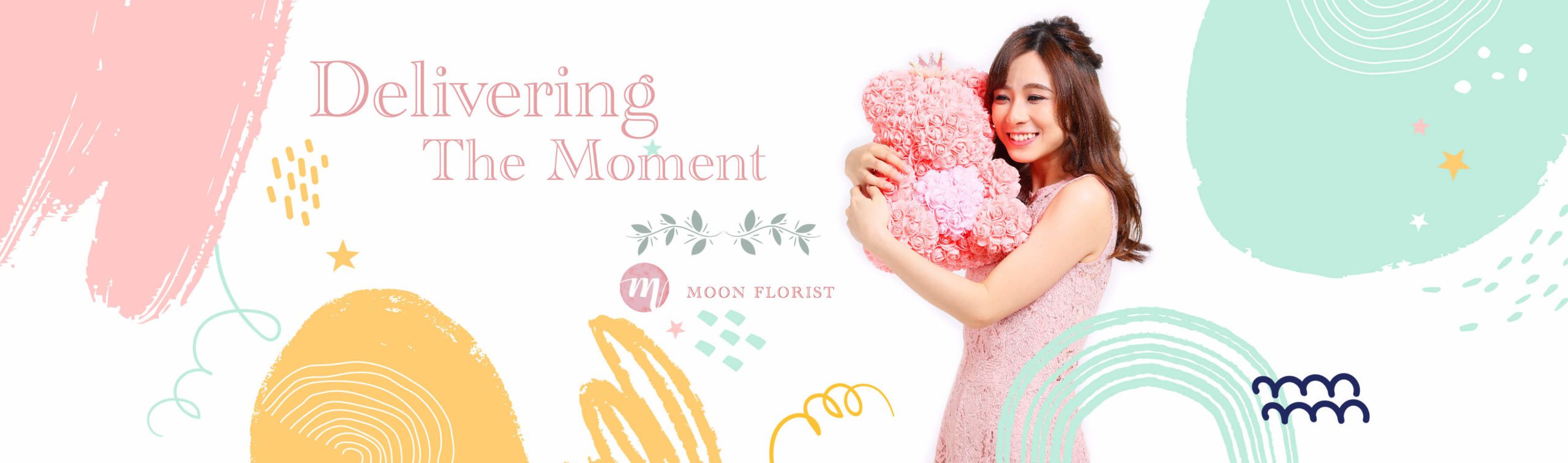 BB禮物籃, 初生嬰兒禮物, Moon Florist -model banner