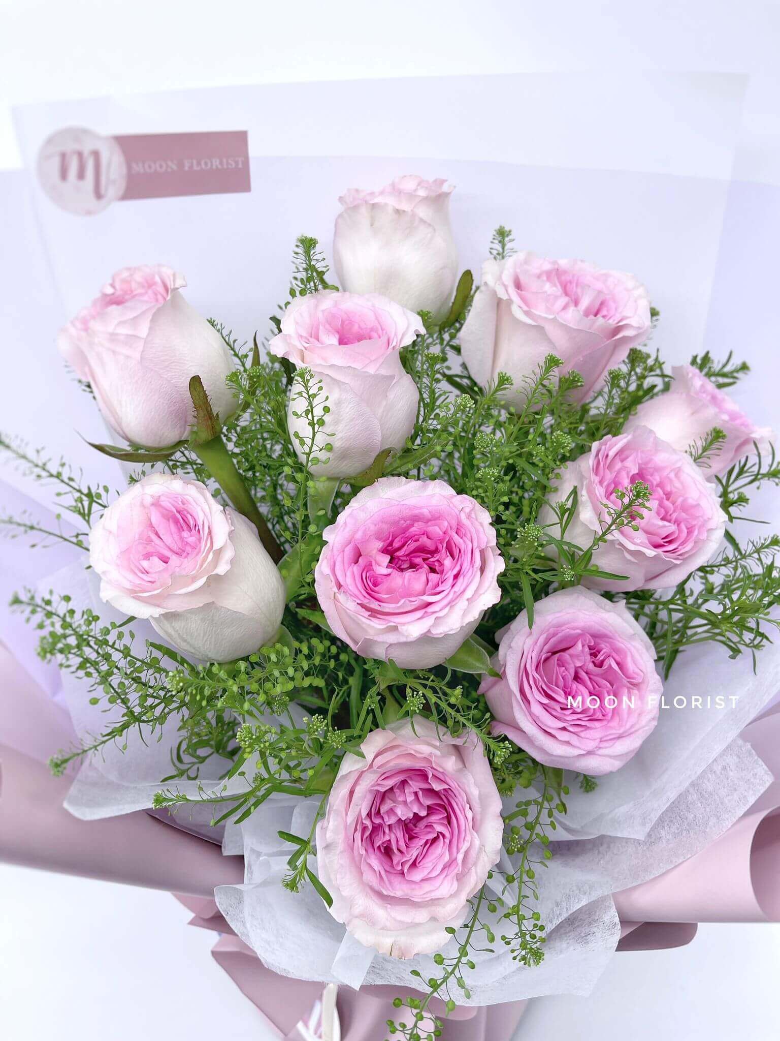 探病花, 探病花束, Moon Florist - pink rose