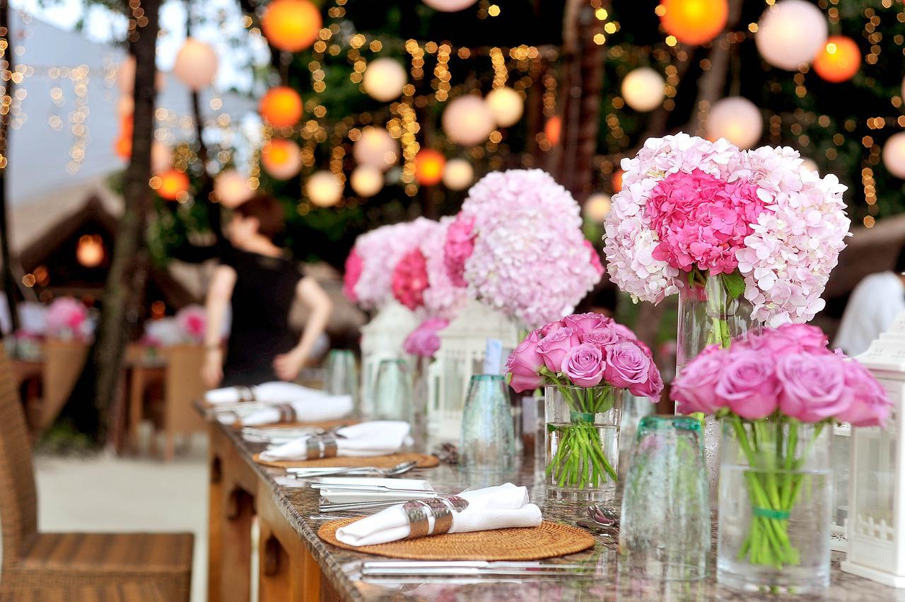 婚禮鮮花佈置, 鮮花婚禮佈置, Moon Florist -reception table