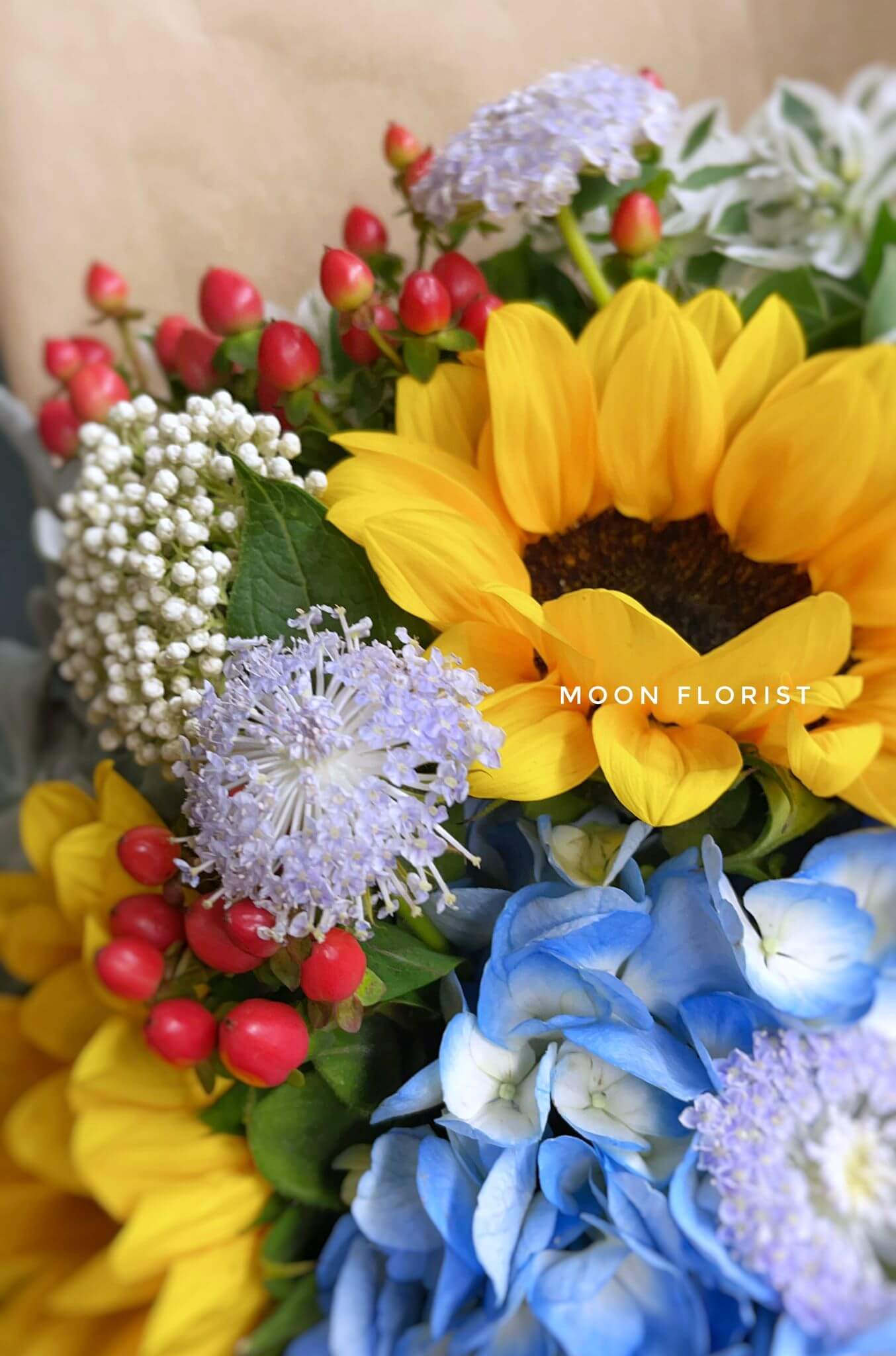 父親節禮物, 父親節禮物推介, Moon Florist -sunflower花束